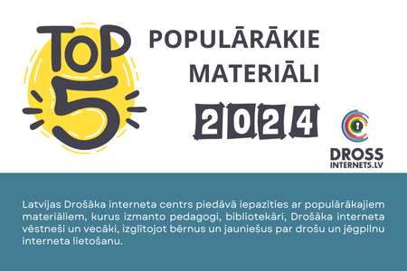 Top 5 populārākie materiāli 2024