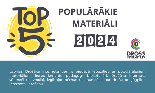 Top 5 populārākie materiāli 2024