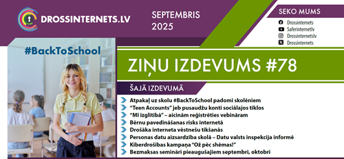 Iznācis 2025. gada SEPTEMBRA ziņu izdevums